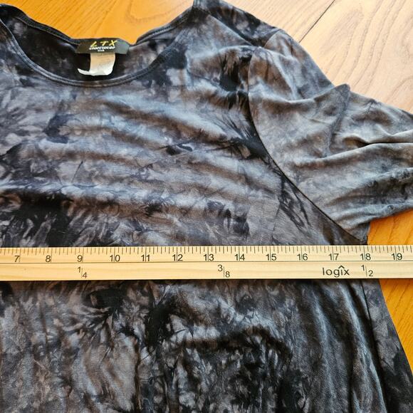 LTX Sportswear Womens Tie-Dye Boho Grunge Tunic Top Shark Bite Mini Dress Size L - Picture 8 of 11